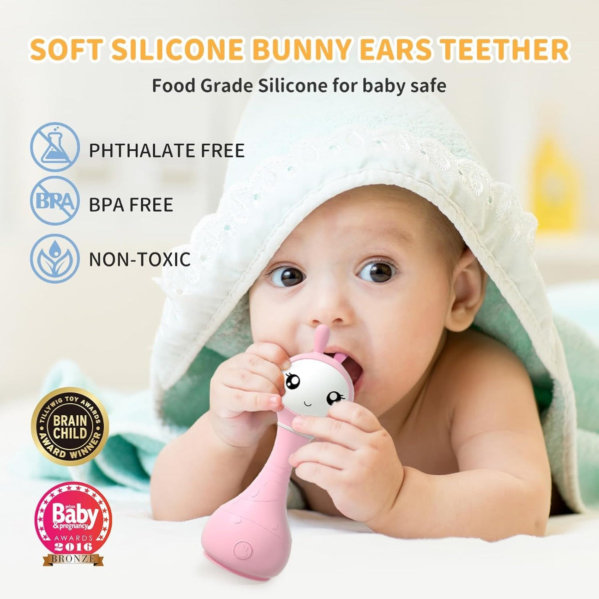 ALILO SMARTY BUNNY - IEPURAS INTERACTIV PENTRU BEBELUSI, ROZ, RO/EN (R1/Pink)