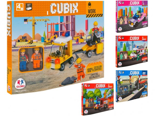 SET 2 FIGURINE CU VEHICUL CUBIX - GLOBO (GL39230)