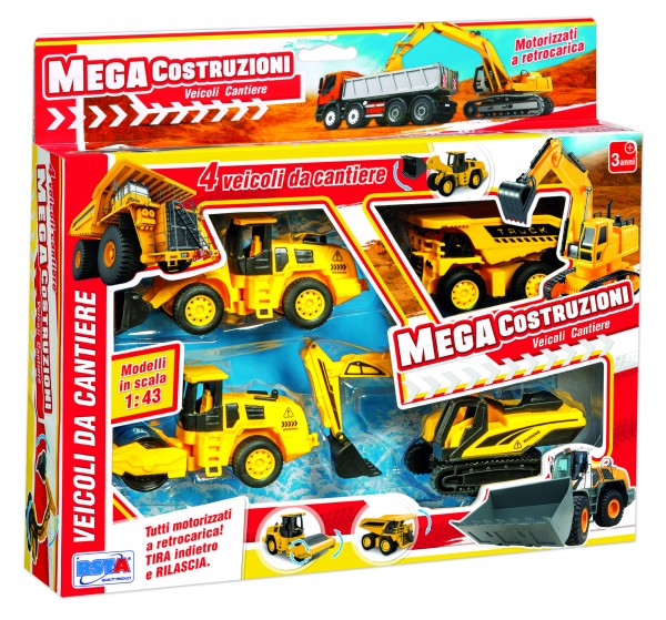 SET 4 VEHICULE SANTIER RS TOYS - RS TOYS (RS11349)