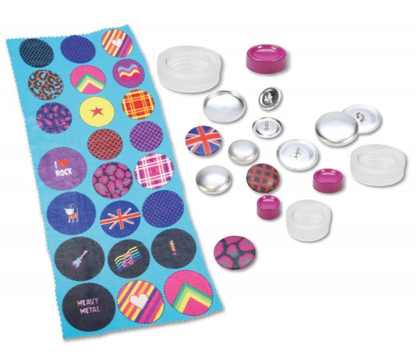 SET CREATIVITATE CREATIE INSIGNE SI NASTURI 20 INSIGNE CU MODELE - LENA (LE42596)