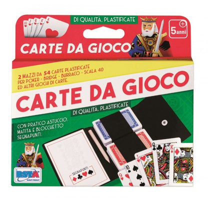 SET DOUA PERECHI CARTI IN SUPORT PIELE ECO - RS TOYS (RS11872)