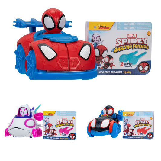 PAIENJENELUL MARVEL - VEHICUL CU LANSATOR DE SAGETI, FIGURINA INCLUSA, DIVERSE MODELE (SNF0287)