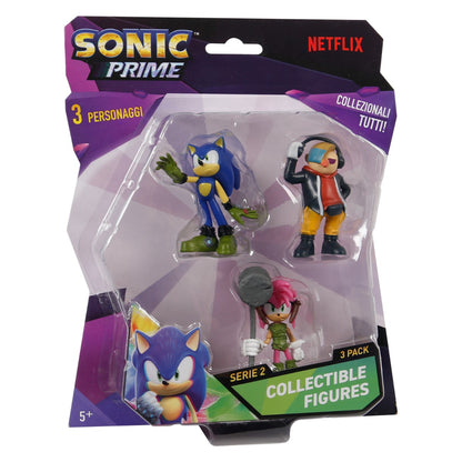 SONIC PRIME - SET 3 FIGURINE, BLISTER, DIVERSE MODELE, S2 (SON2220)