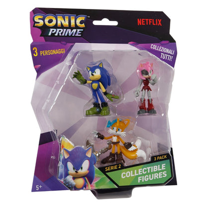 SONIC PRIME - SET 3 FIGURINE, BLISTER, DIVERSE MODELE, S2 (SON2220)