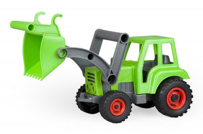 TRACTOR DE JUCARIE DIN LEMN NEGRU SI VERDE - LENA (LE04213)