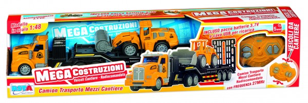 TRAILER CU VEHICUL CU RADIOCOMANDA - RS TOYS (RS11396)