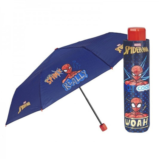 UMBRELA MANUALA PLIABILA PENTRU COPII SPIDERMAN 91 CM DIAMETRU - PERLETTI (PE75392)