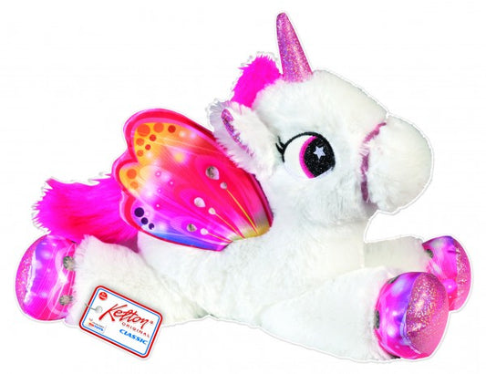 UNICORN PLUS RS TOYS 40 CM ALB CU ROZ - RS TOYS (RS10796)