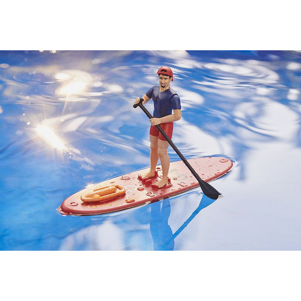 BRUDER - MASINA LIFEGUARD RAM 2500 CU FIGURINA SI CAIAC - BRUDER (BR02506) - Libelula Vesela - Jucarii