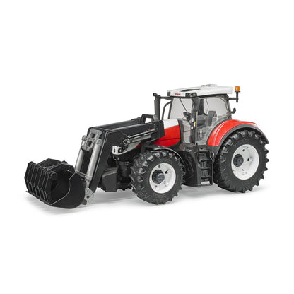 TRACTOR STEYR 6300 TERRUS CVT CU INCARCATOR FRONTAL - BRUDER (03181) - Libelula Vesela - Jucarii