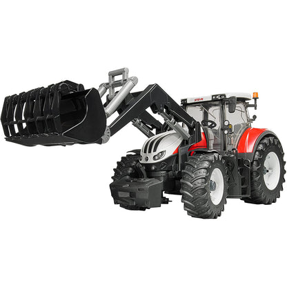 TRACTOR STEYR 6300 TERRUS CVT CU INCARCATOR FRONTAL - BRUDER (03181) - Libelula Vesela - Jucarii