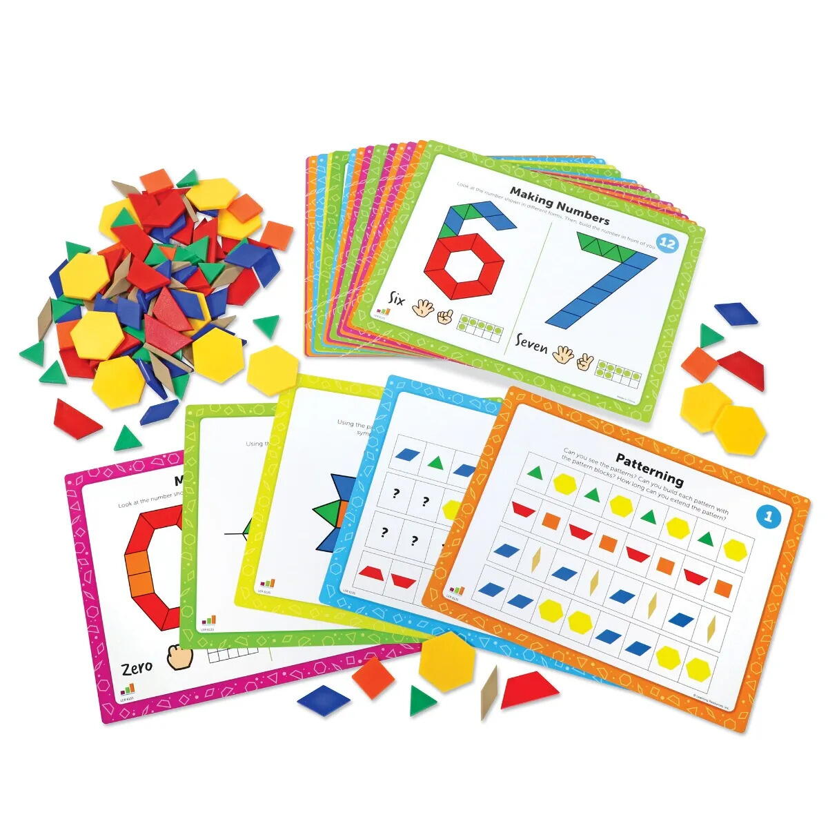 SET ACTIVITATI EDUCATIVE - MOZAIC MATEMATIC - LEARNING RESOURCES (LER6135) - Libelula Vesela - Jucarii