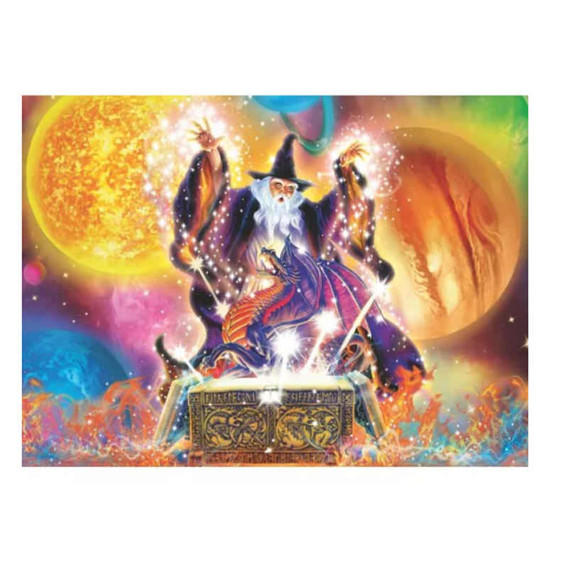 PUZZLE MAGICIAN, 100 PIESE - RAVENSBURGER (RVSPC13286) - Libelula Vesela - Jucarii