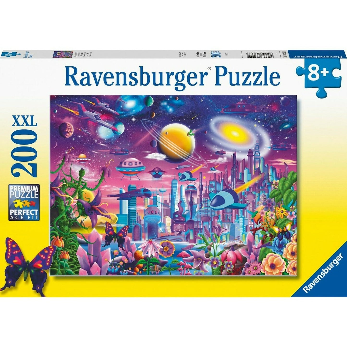 PUZZLE ORASUL COSMIC, 200 PIESE - RAVENSBURGER (13291) - Libelula Vesela - Jucarii