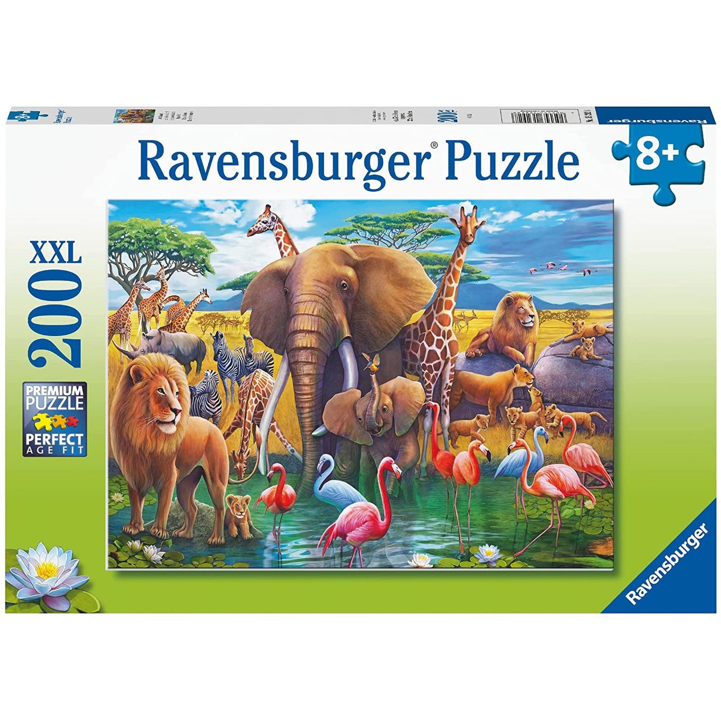 PUZZLE ANIMALE DIN AFRICA, 200 PIESE - RAVENSBURGER (13292) - Libelula Vesela - Jucarii