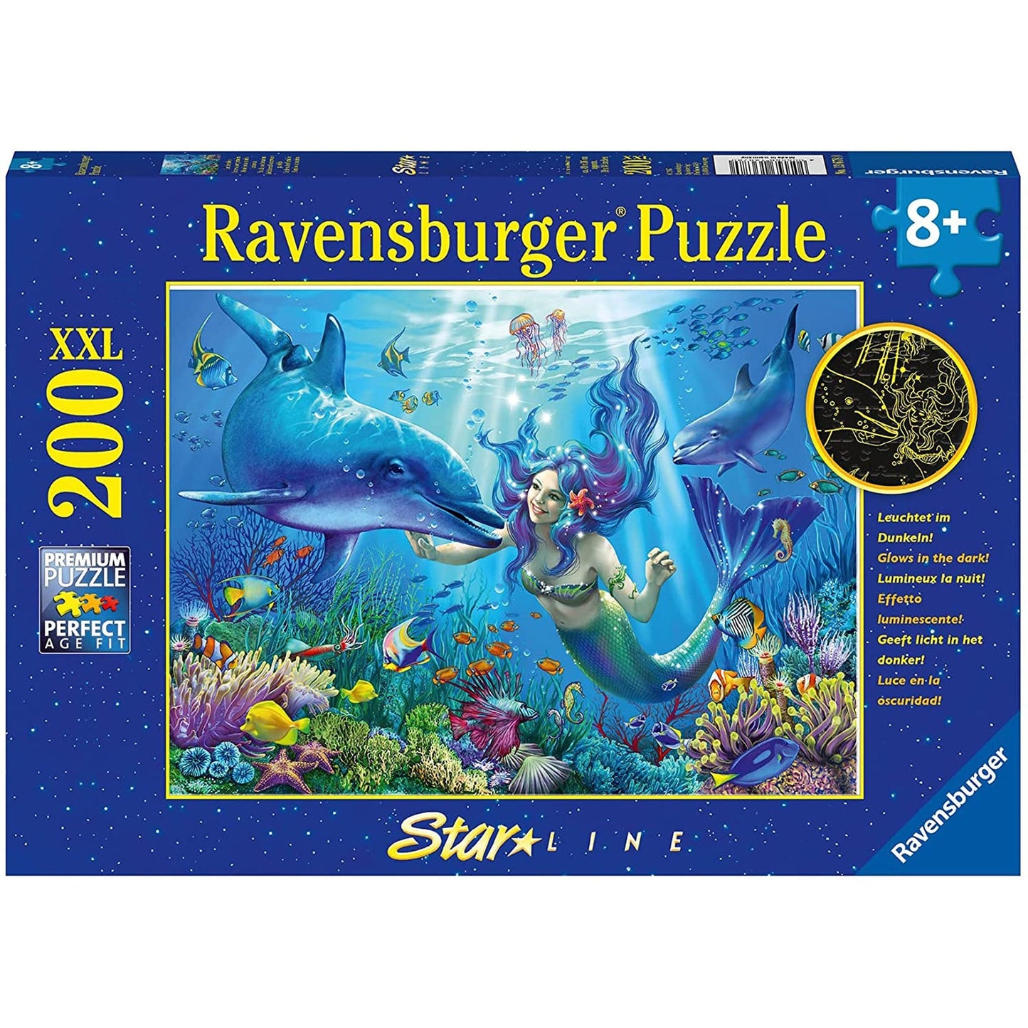 PUZZLE PARADISUL SUBACVATIC, 200 PIESE STARLINE - RAVENSBURGER (13678) - Libelula Vesela - Jucarii