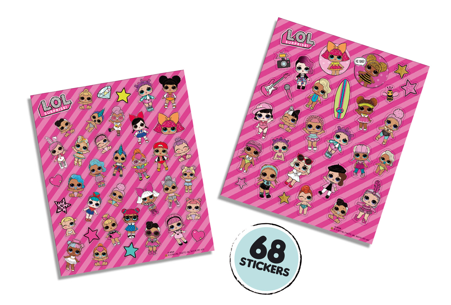 L.O.L GLITTER STICKERS - SES CREATIVE (S14191) - Libelula Vesela - Jucarii