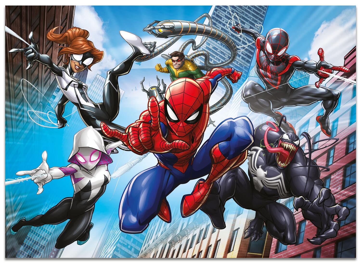 PUZZLE DE COLORAT MAXI  - SPIDERMAN (4 X 48 DE PIESE) - LISCIANI (L100385) - Libelula Vesela - Jucarii