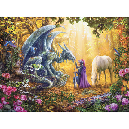 PUZZLE DRAGON, 500 PIESE - RAVENSBURGER (RVSPA16580) - Libelula Vesela - Jucarii