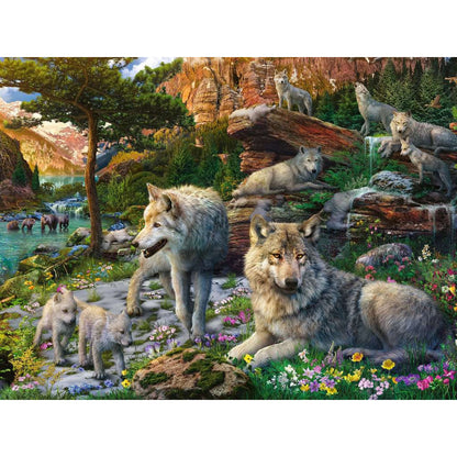 PUZZLE LUPI, 1500 PIESE - RAVENSBURGER (RVSPA16598) - Libelula Vesela - Jucarii