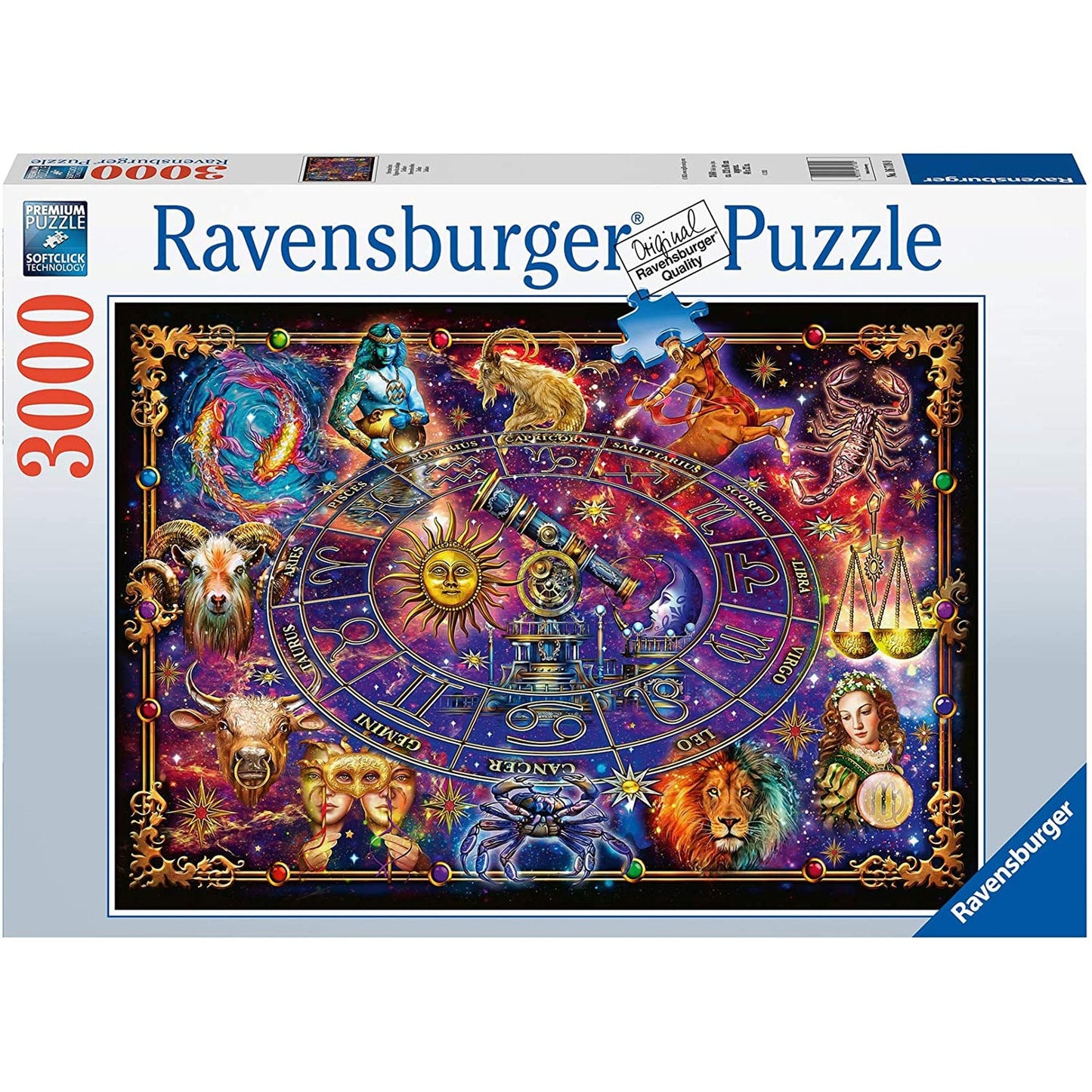 PUZZLE ZODIAC, 3000 PIESE - RAVENSBURGER (16718) - Libelula Vesela - Jucarii