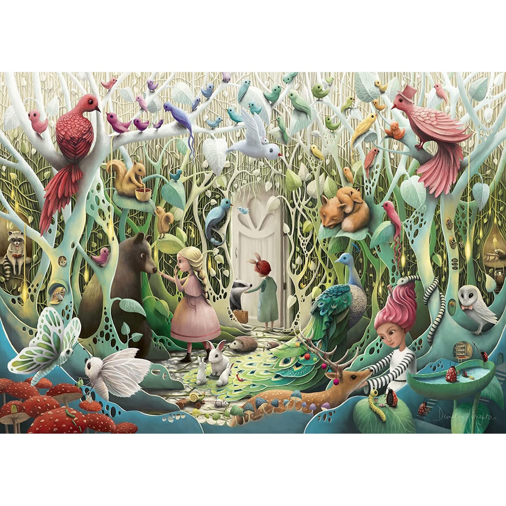 PUZZLE GRADINA SECRETA, 1000 PIESE - RAVENSBURGER (16806) - Libelula Vesela - Jucarii