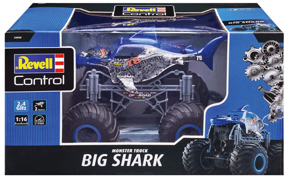 CONTROL MASINA CU TELECOMANDA MONSTER TRUCK BIG SHARK - REVELL (24558) - Libelula Vesela - Jucarii