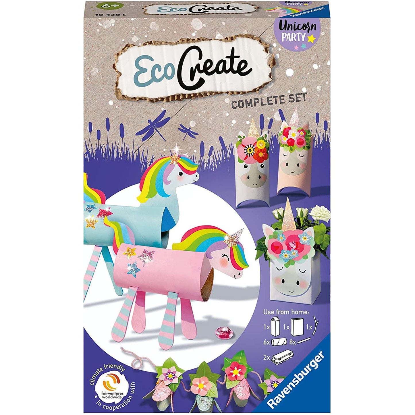 SET ECO CREATE - PETRECEREA UNICORNILOR - RAVENSBURGER (18438) - Libelula Vesela - Jucarii