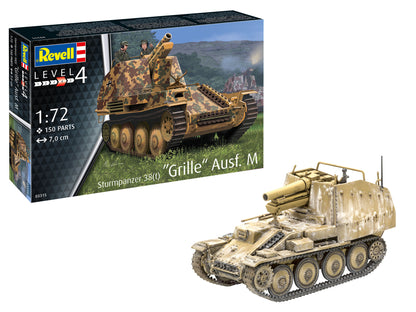 TANC STURMPANZER 38(T) GRILLE AUSF. M - REVELL (03315) - Libelula Vesela - Jucarii