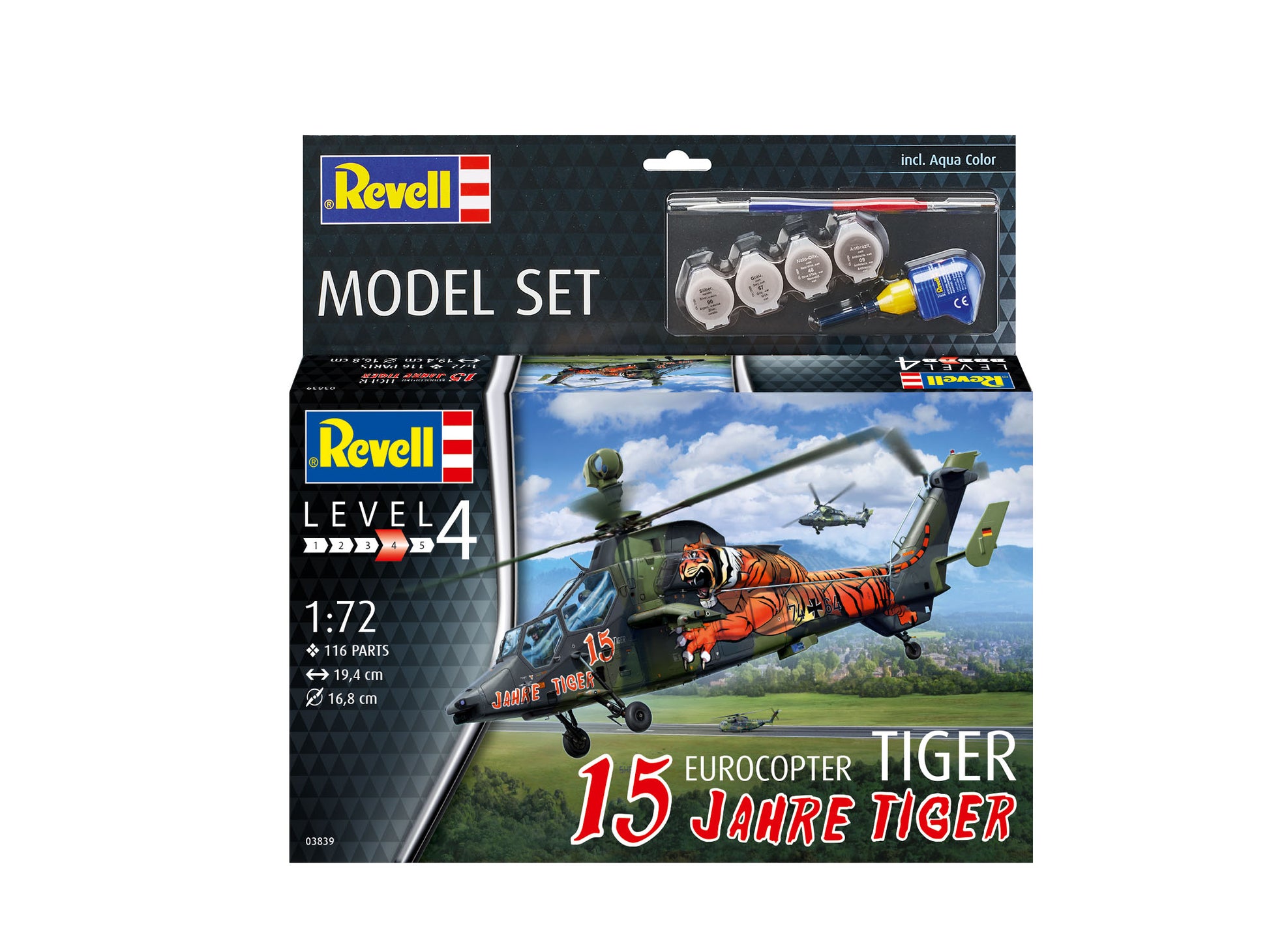 MODEL SET ELICOPTER TIGER, ANIVERSARE 15 ANI - REVELL (63839) - Libelula Vesela - Jucarii