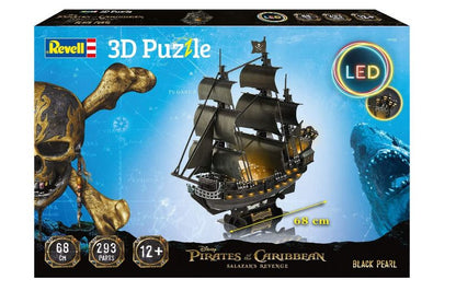 3D PUZZLE PERLA NEAGRA CU LED - REVELL (RV00155) - Libelula Vesela - Jucarii