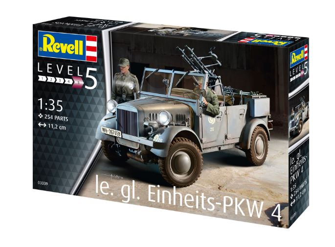 VEHICUL MILITAR 4X4 DE CONSTRUIT EINHEITS-PKW KFZ.4 - REVELL (RV03339) - Libelula Vesela - Carti