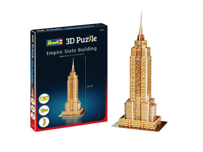 MINI 3D PUZZLE EMPIRE STATE BUILDING, 24 PIESE - REVELL (00119) - Libelula Vesela - Jucarii