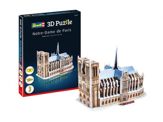 MINI 3D PUZZLE NOTREDAME DE PARIS, 39 PIESE - REVELL (00121) - Libelula Vesela - Jucarii