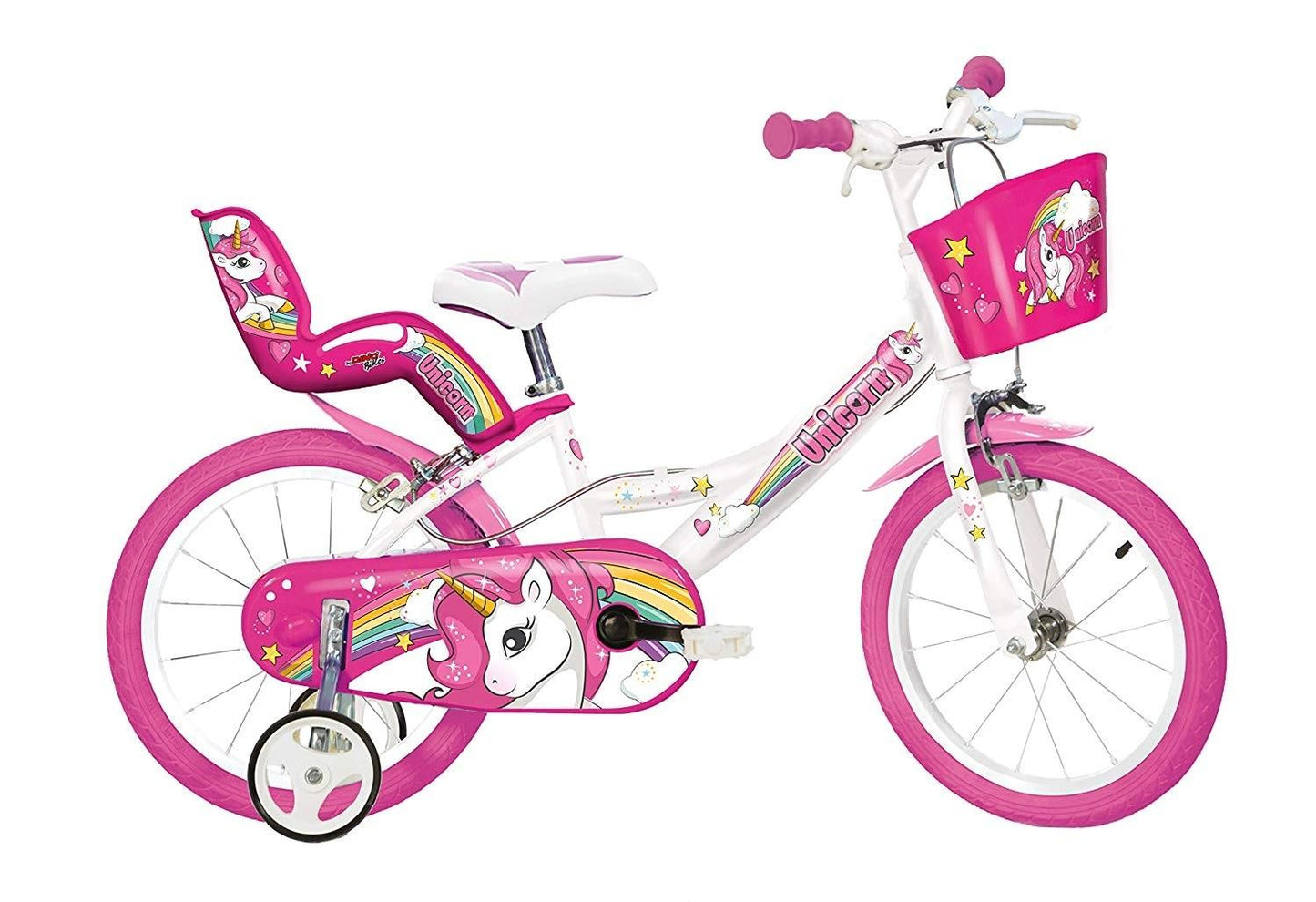 BICICLETA COPII 16'' - UNICORN - DINO BIKES (164R-UN) - Libelula Vesela - Jucarii