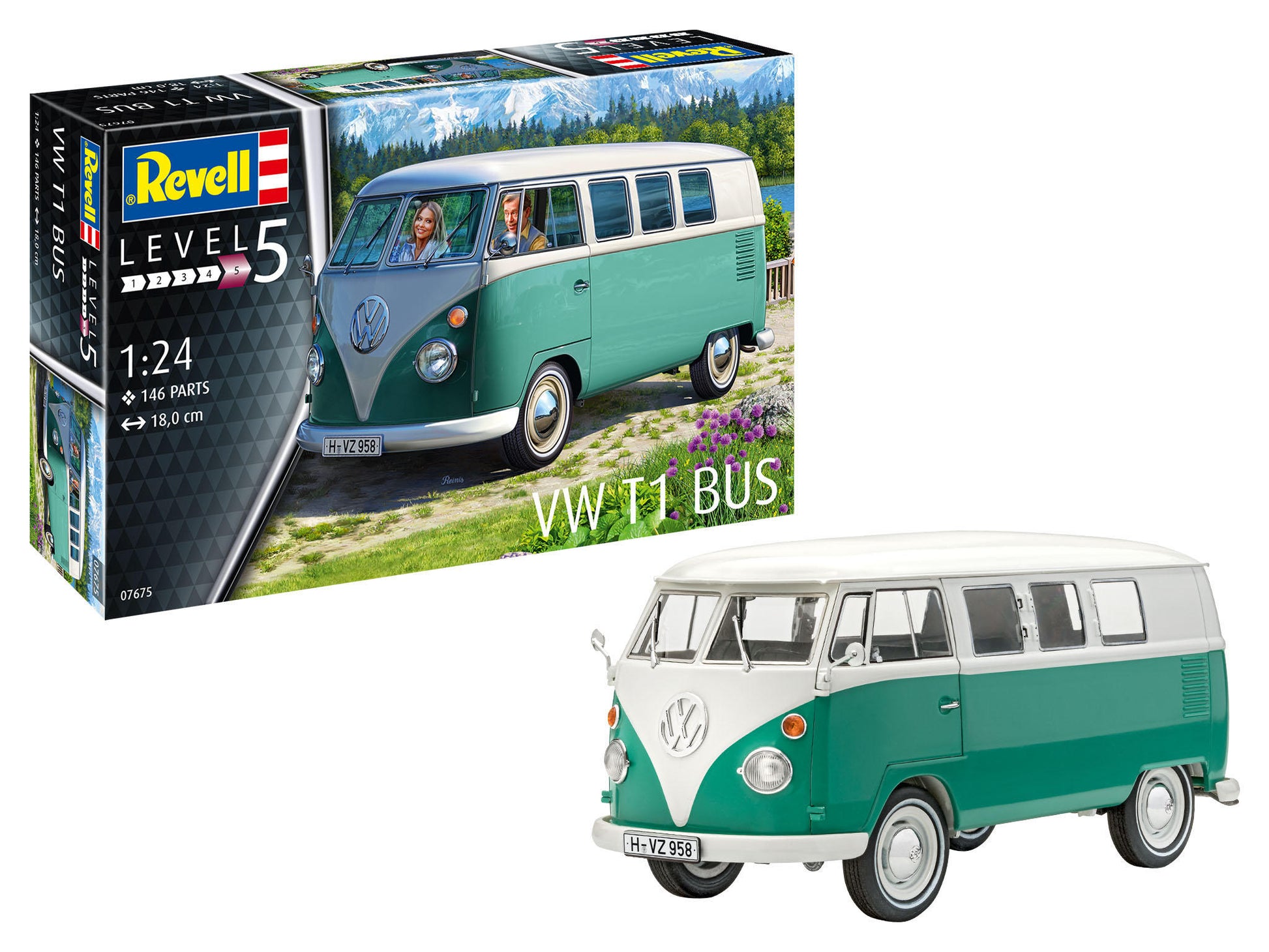 MODEL SET VW T1 BUS - REVELL (RV67675) - Libelula Vesela - Jucarii