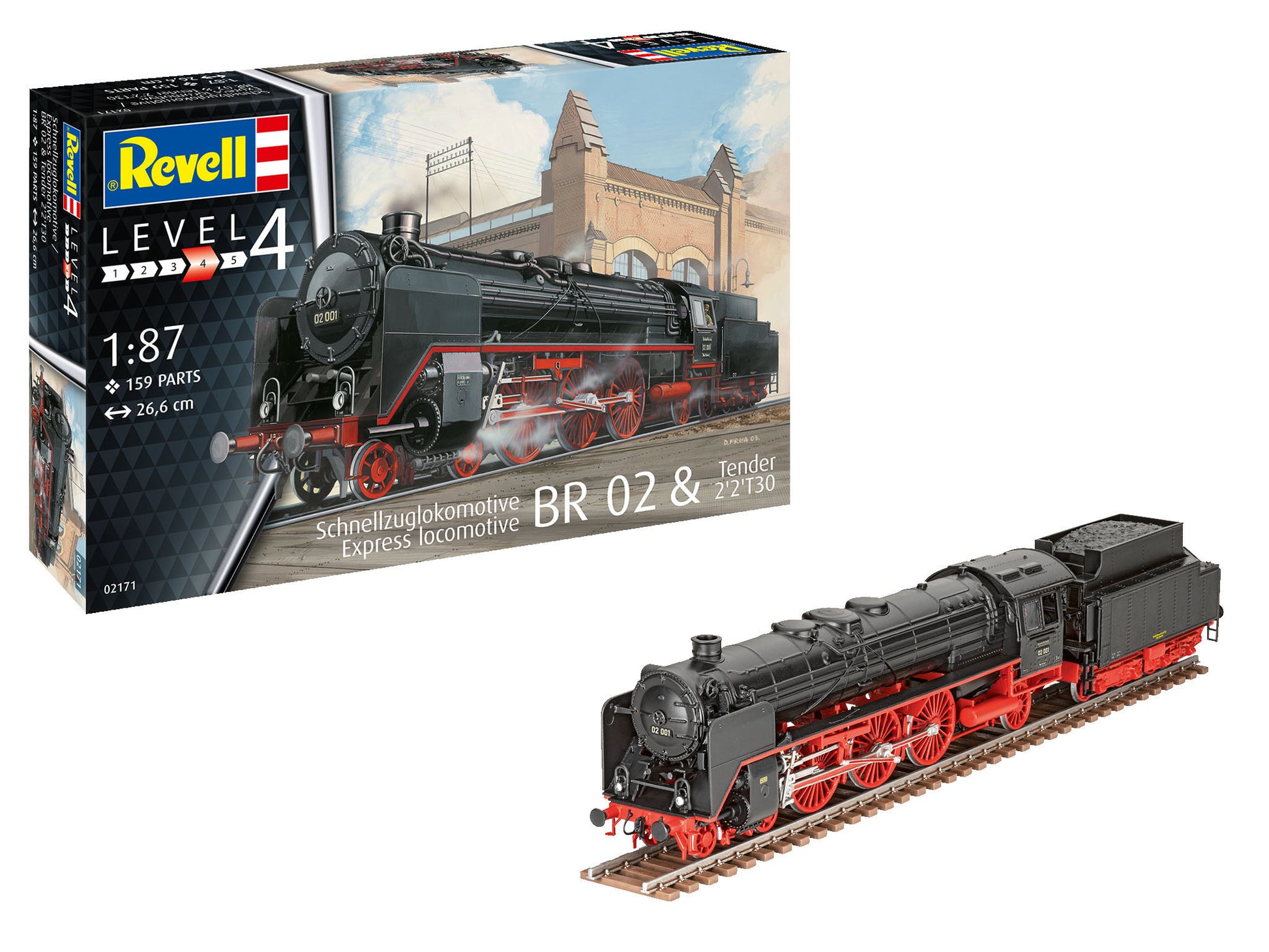 LOCOMOTIVA BR 02 SI TENDER 2'2'T30 - REVELL (02171) - Libelula Vesela - Jucarii