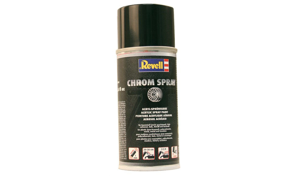 SPRAY CHROME CU EFECT DE METAL CROMAT,150 ML - REVELL (RV39628) - Libelula Vesela - Jucarii