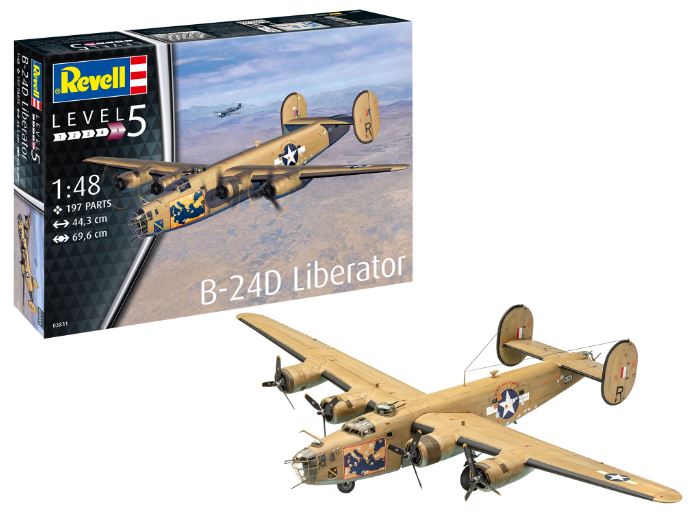 B-24D LIBERATOR - REVELL (RV03831) - Libelula Vesela - Carti