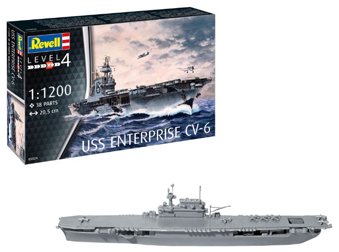 NAVA USS ENTERPRISE CV-6 - REVELL (RV05824) - Libelula Vesela - Carti