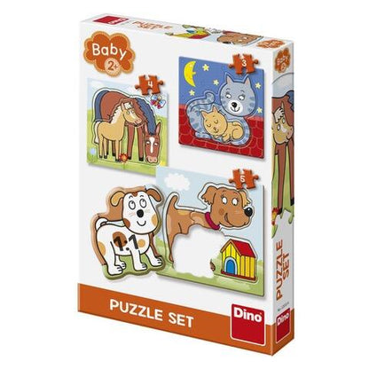 BABY PUZZLE - ANIMALUTE JUCAUSE (3-5 PIESE) - DINO TOYS (325128) Libelula Vesela