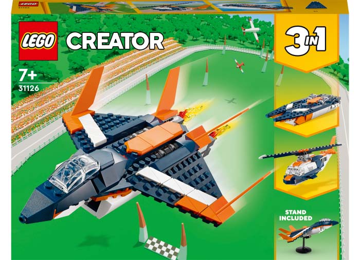 AVION SUPERSONIC - LEGO CREATOR (31126) - Libelula Vesela - Jucarii