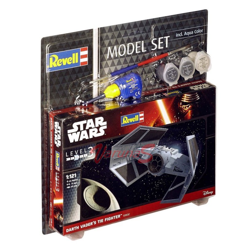 NAVA REVELL MODEL SET DARTH VADER  S TIE FIGHTER RV63602 - REVELL - Libelula Vesela - Jucarii