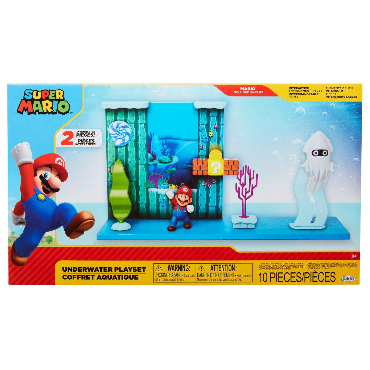 MARIO NINTENDO - SET DE JOACA SUBACVATIC CU FIGURINA 6 CM - JAKKS PACIFIC (400184) - Libelula Vesela - Jucarii