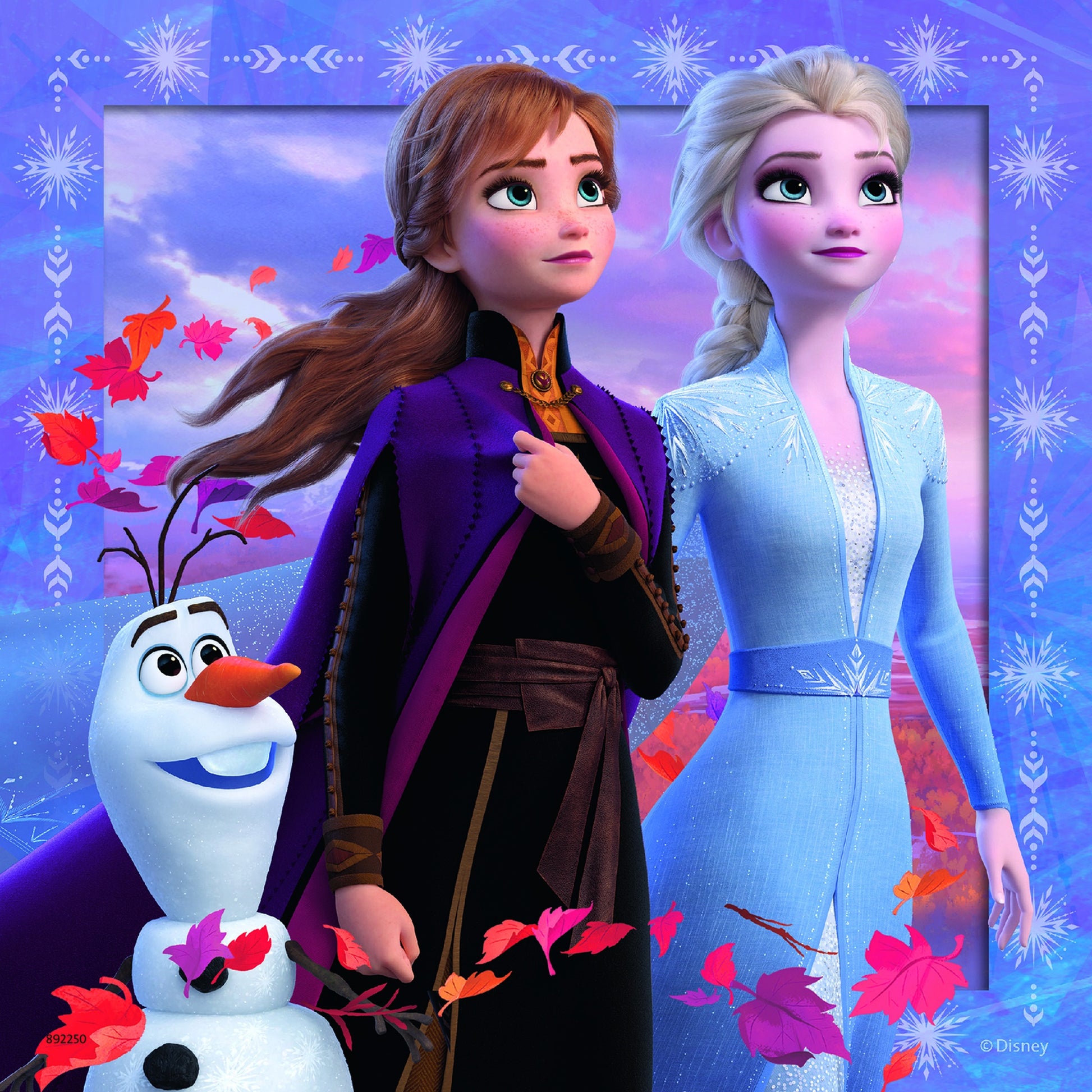 PUZZLE FROZEN 2, 3X49 PIESE - RAVENSBURGER (RVSPC05011) - Libelula Vesela - Jucarii