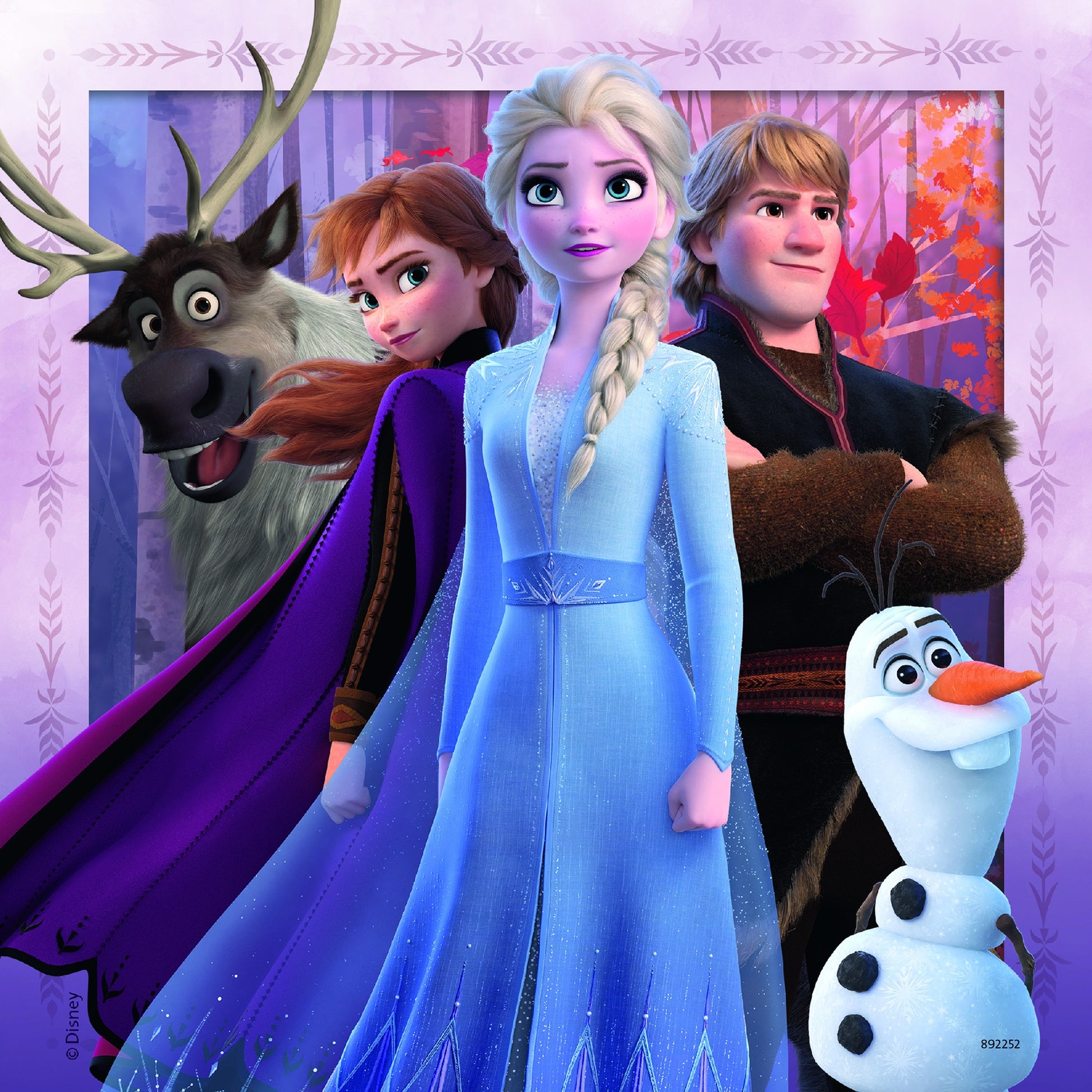 PUZZLE FROZEN 2, 3X49 PIESE - RAVENSBURGER (RVSPC05011) - Libelula Vesela - Jucarii