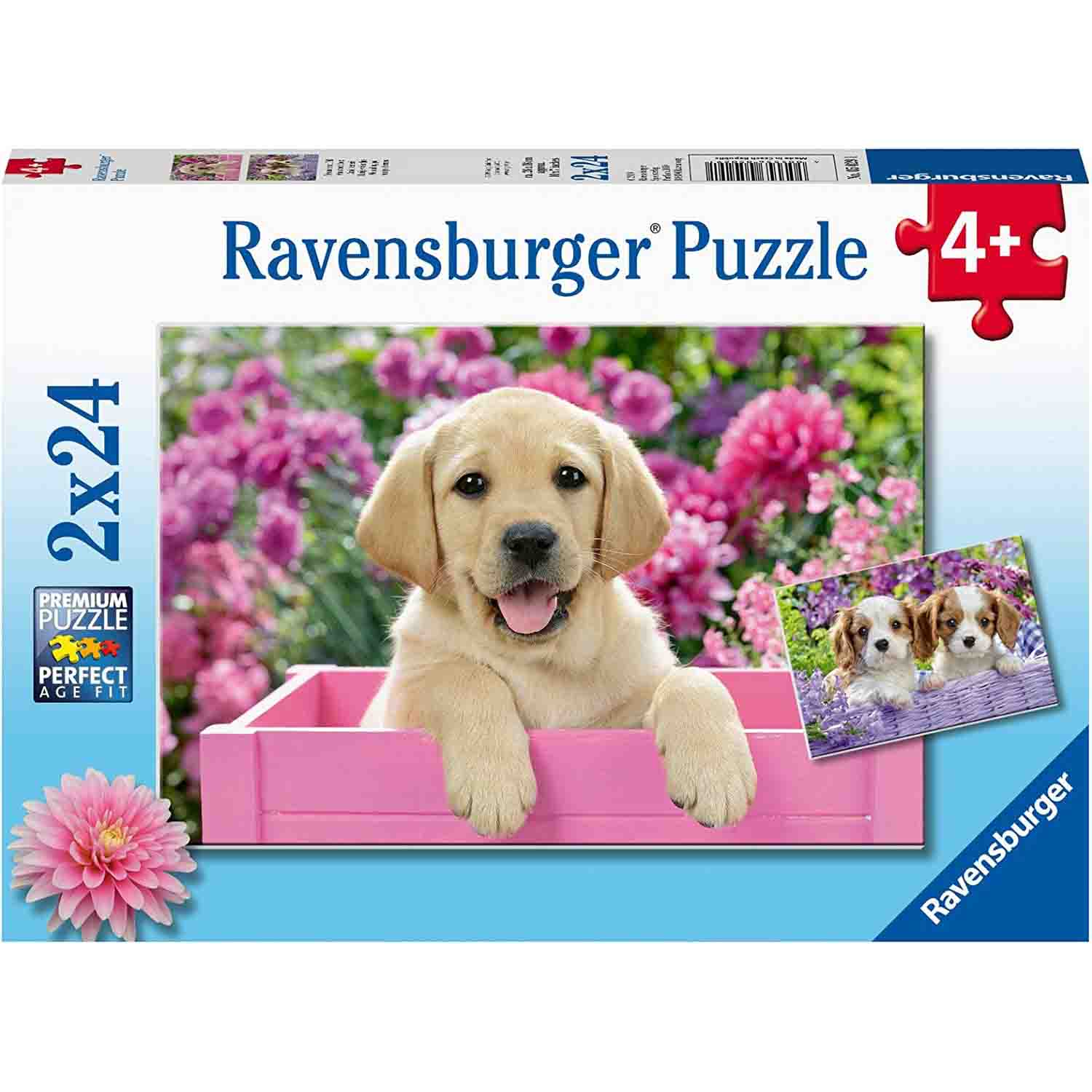 PUZZLE CATELUSI, 2X24 PIESE - RAVENSBURGER (RVSPC05029) - Libelula Vesela - Jucarii