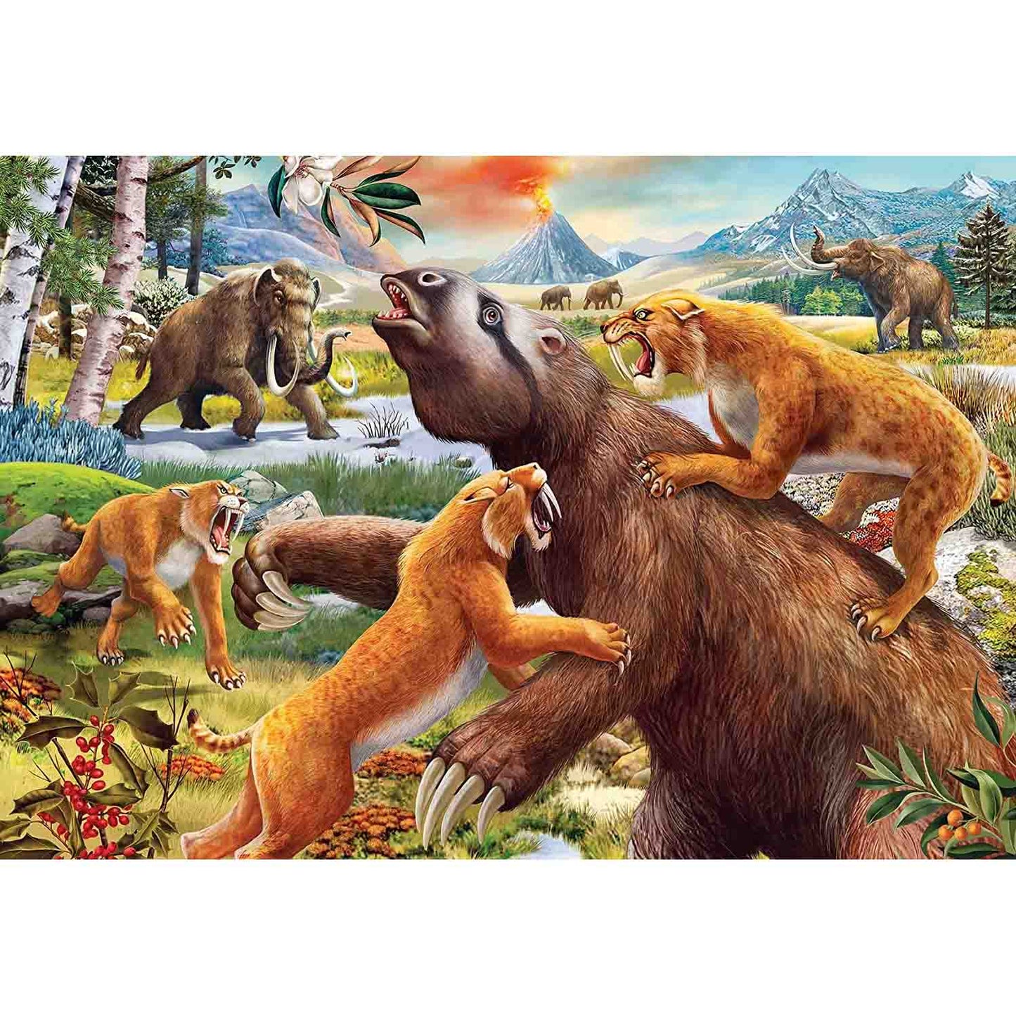 PUZZLE ANIMALE IN SALBATICIE, 2X24 PIESE - RAVENSBURGER (RVSPC05179) - Libelula Vesela - Jucarii