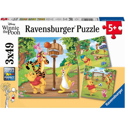 PUZZLE WINNIE THE POOH, 3X49 PIESE - RAVENSBURGER (RVSPC05187) - Libelula Vesela - Jucarii