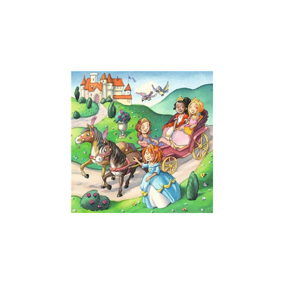 PUZZLE MICILE PRINTESE, 3X49 PIESE - RAVENSBURGER (RVSPC05564) - Libelula Vesela - Jucarii